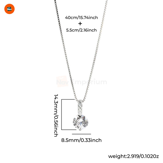 Moissanite Solitaire Necklace