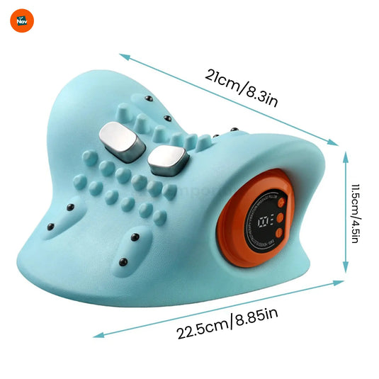 Compact heat therapy massager