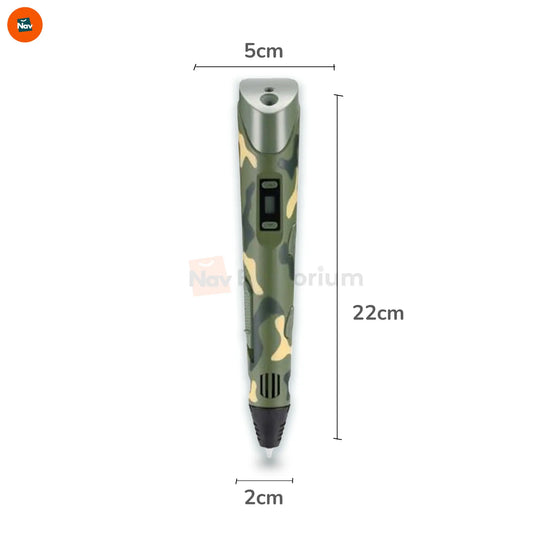 Child using 3D pen to draw object