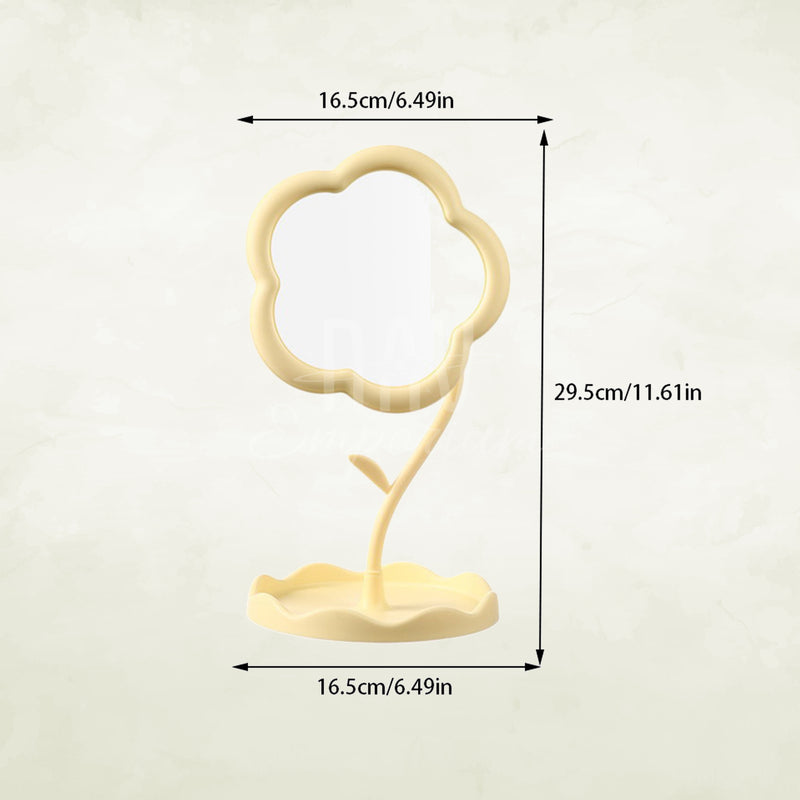 360-degree rotating vanity mirror