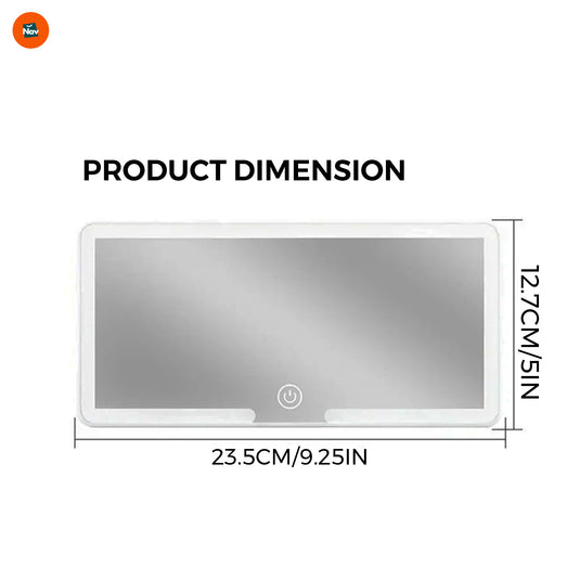 Adjustable car vanity mirror