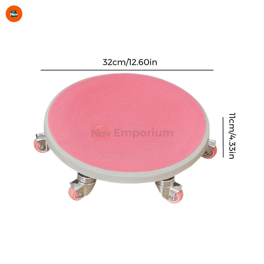 Dimension image of compact abdominal wheel size