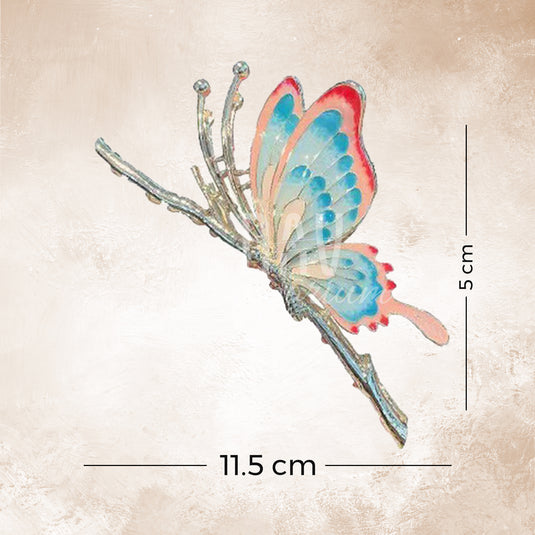 Non-slip metal hair accessory