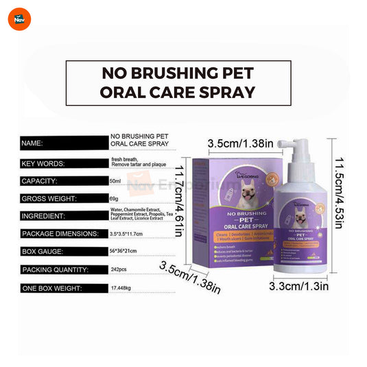 Easy-to-use pet oral spray
