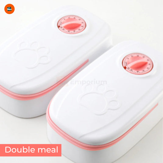 Pet food dispenser timer -2