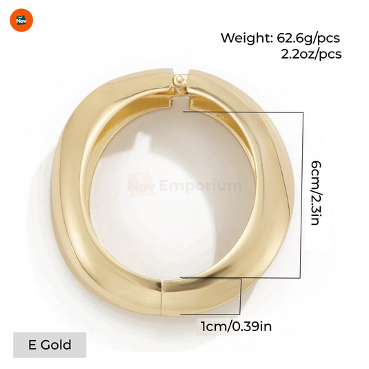 Bold gold wrist accessory