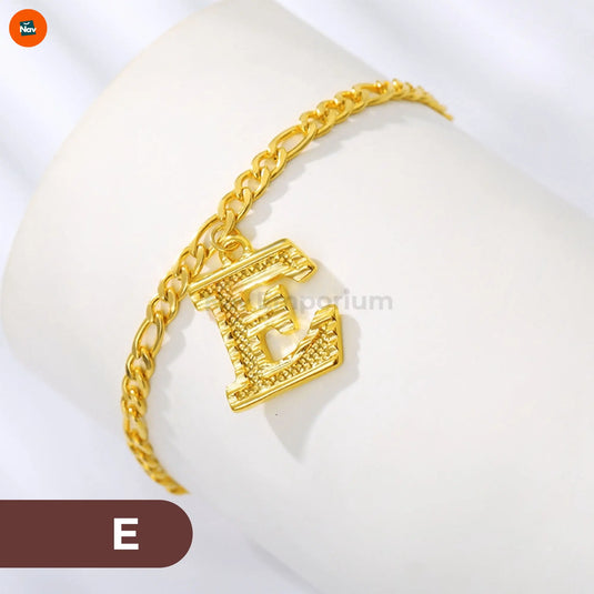 Gift-ready gold initial anklet packaging