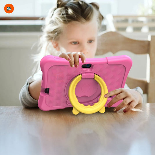 Kids educational tablet in use