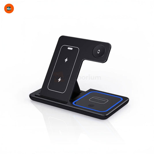 Foldable wireless charging dock