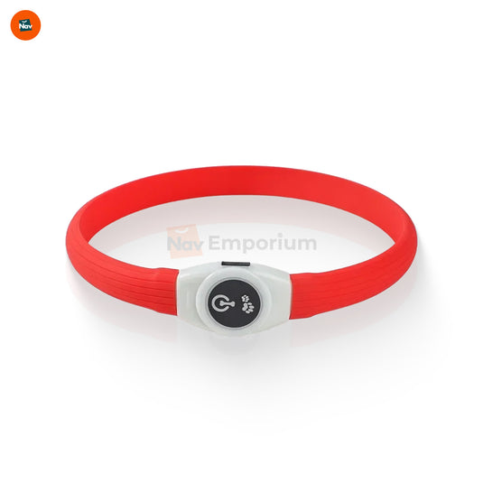 USB rechargeable LED dog collar