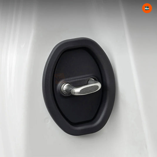 Black car door lock protector