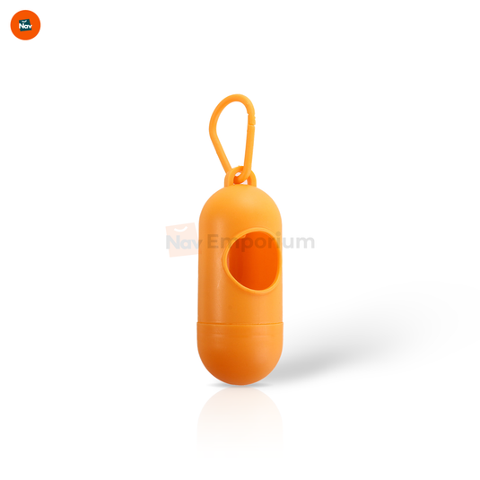 Portable dog poop bag holder