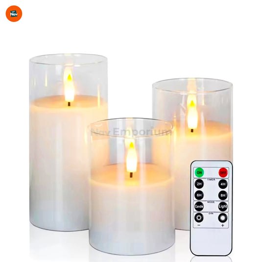 Flameless LED candle set