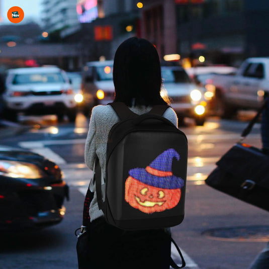 Waterproof LED backpack for commuters