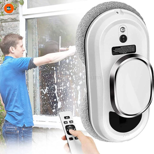 smart glass cleaner with suction