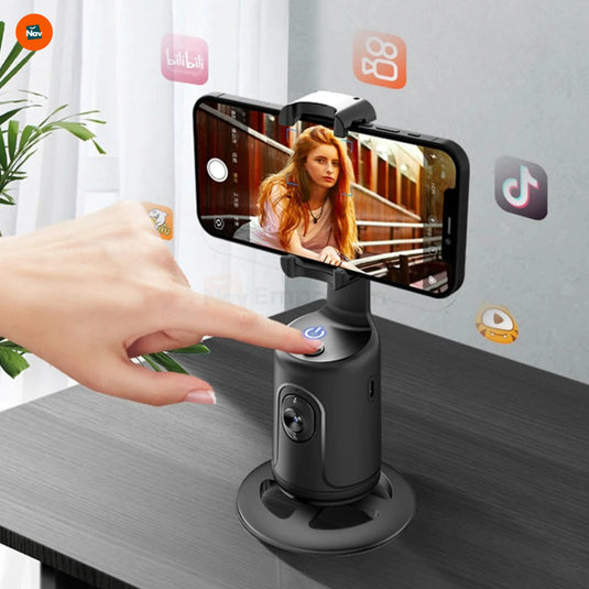 AI face tracking tripod mount