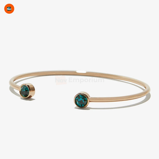 Emerald eye snake bangle