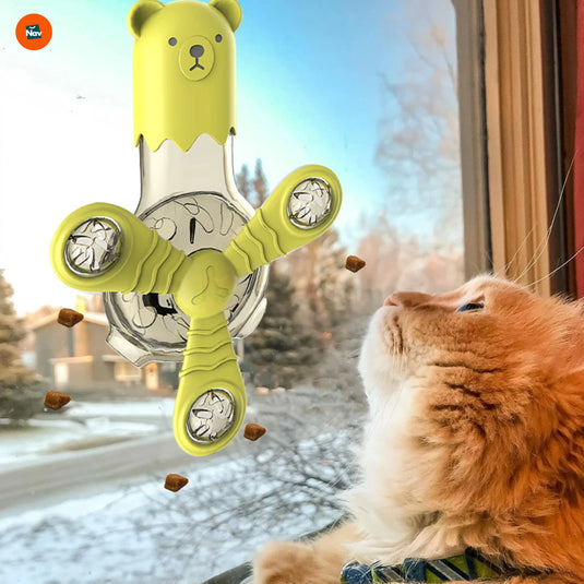 Cat windmill toy spinning