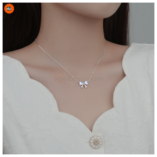 14K gold crystal pendant necklace