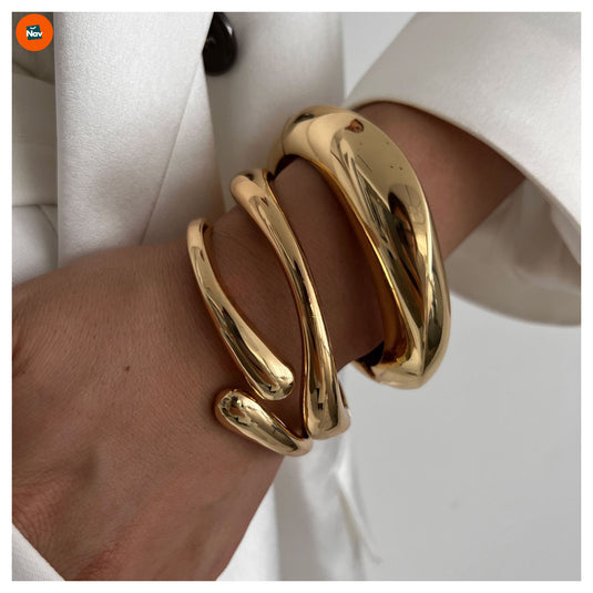 18K gold plated bangle