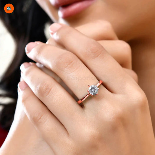 elegant zirconia wedding ring