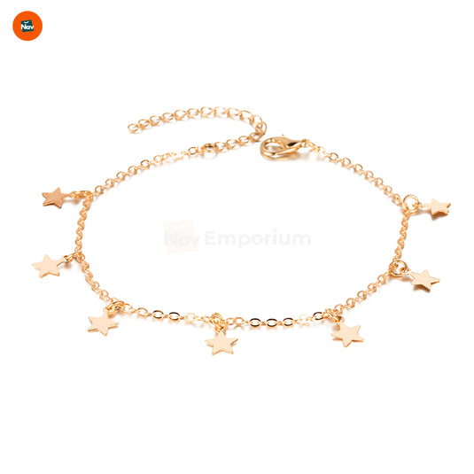 Featured image shows 18K gold plated anklet