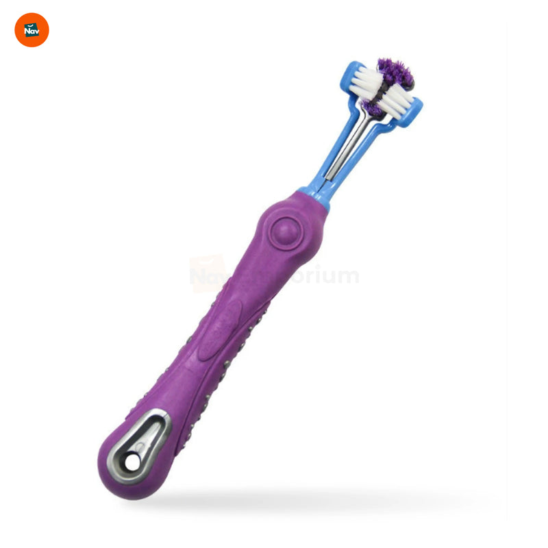 3-sided dog toothbrush