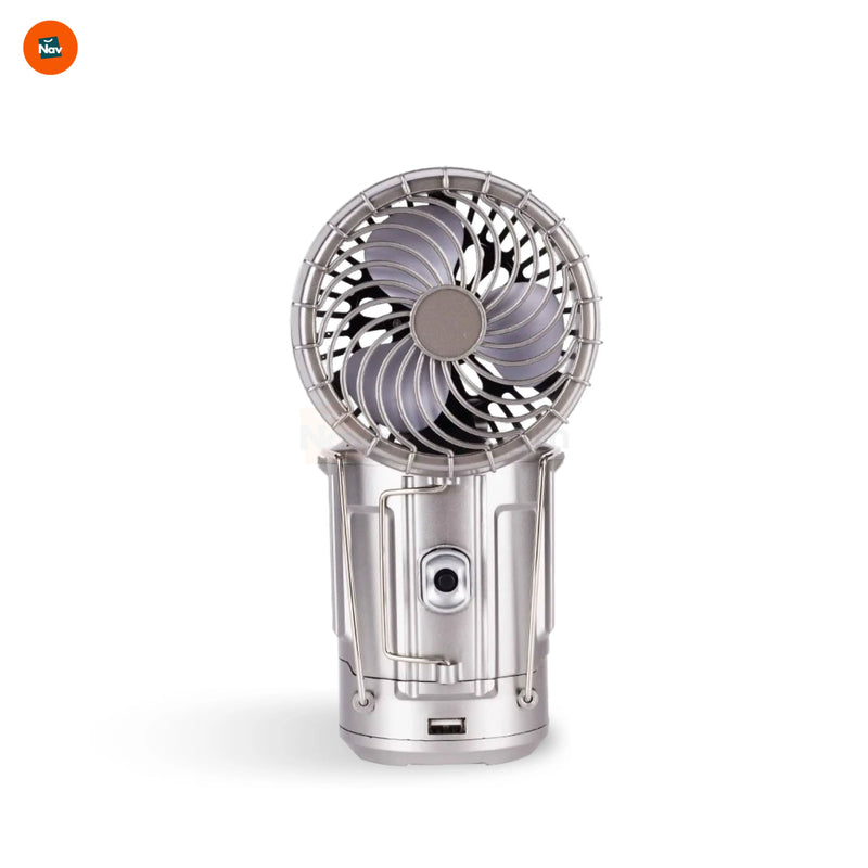 solar camping lantern with fan
