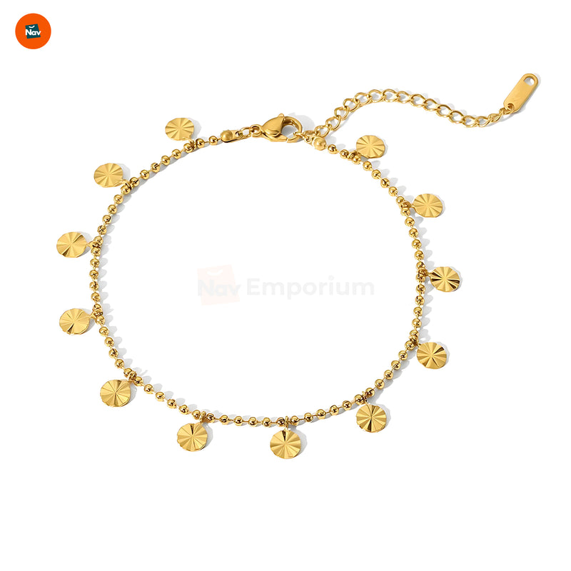 Stainless steel beach anklet