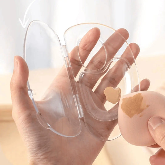 Stainless steel makeup spatula for blending