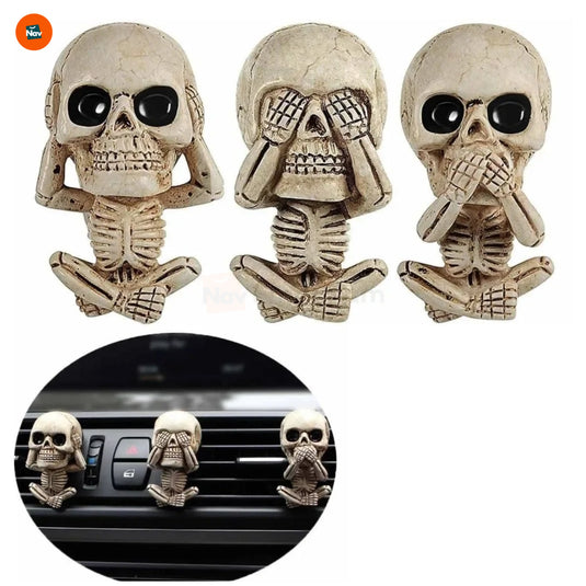 Gothic skull car air freshener