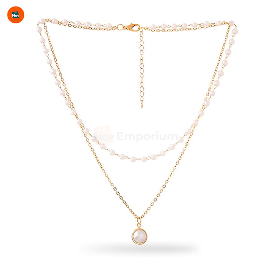 Sterling silver pearl necklace