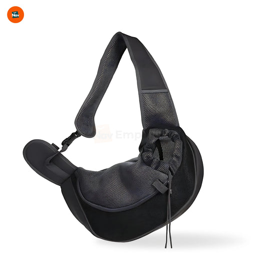 Hands-free dog sling carrier