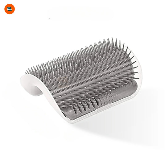 Cat self-grooming corner brush