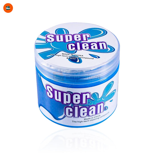 Car cleaning gel in use