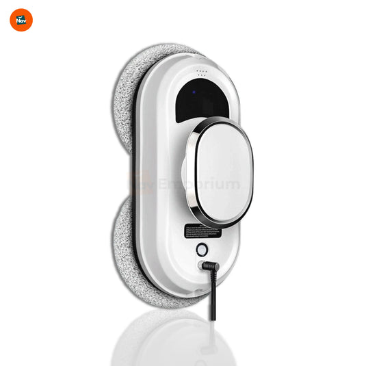 robotic window cleaner in use