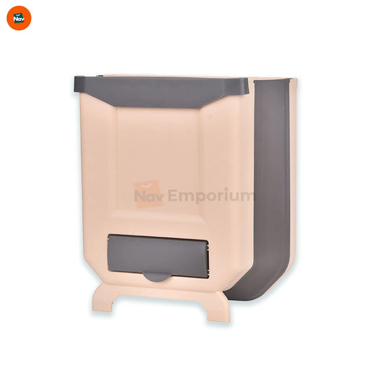 Collapsible kitchen trash can