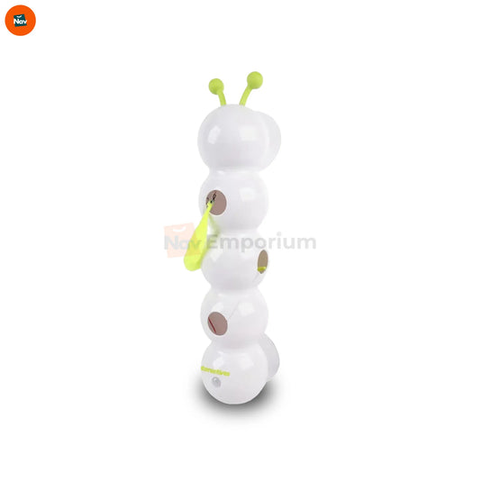 Interactive cat toy with feather tail