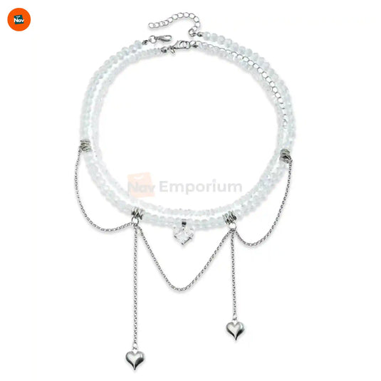 LustraHeart zircon heart necklace