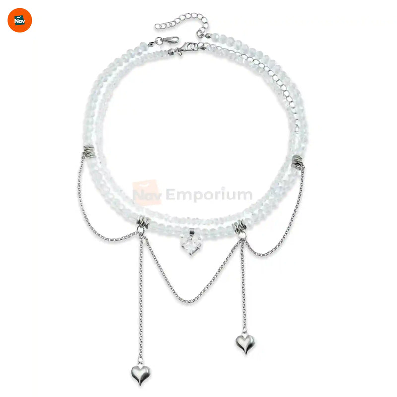 LustraHeart zircon heart necklace