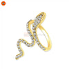 Serpent Shine – Adjustable Snake Ring for Women