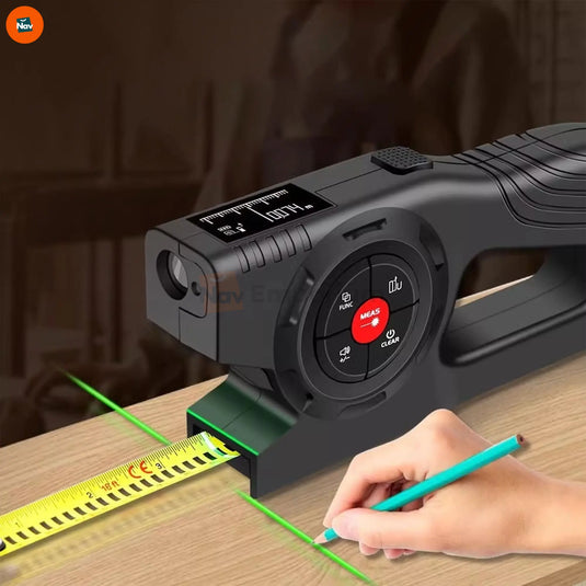 Digital laser distance measuring device