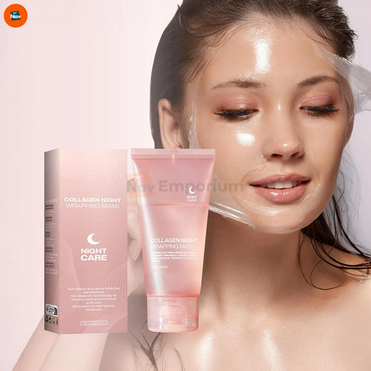 Hydrating collagen mask lifestyle application moment