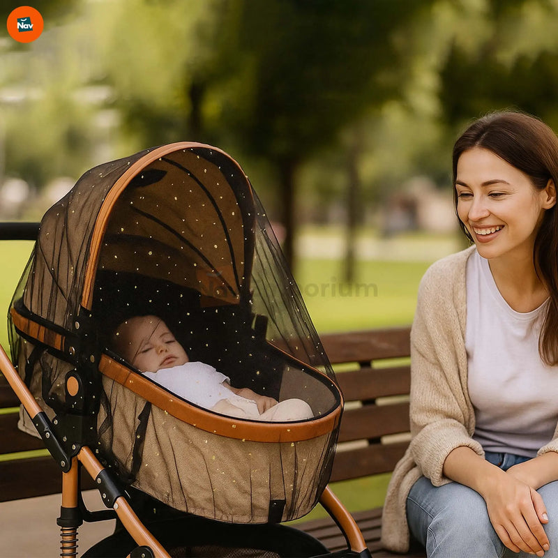 Breathable baby net for stroller