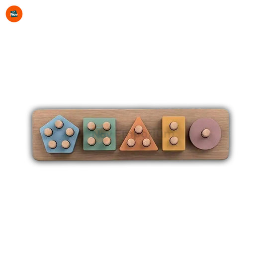 Wooden stacking toy set