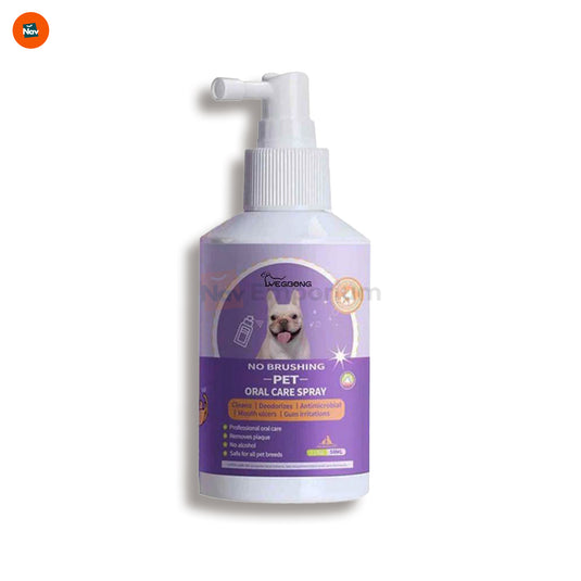 Pet dental spray bottle