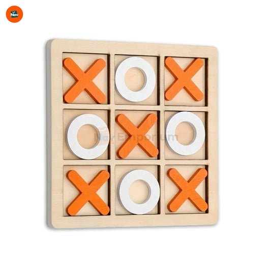 Wooden Tic-Tac-Toe Board