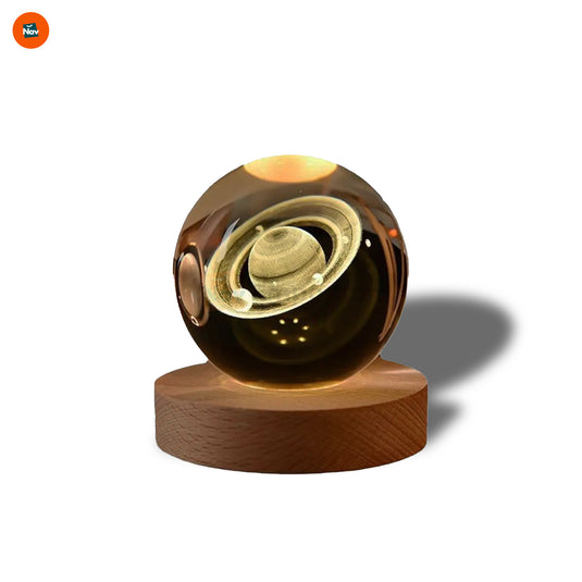 Wireless crystal ball lamp