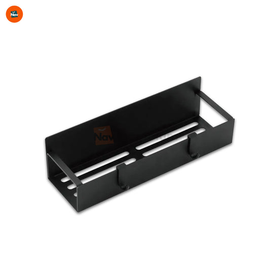 Magnetic organizer on fridge.