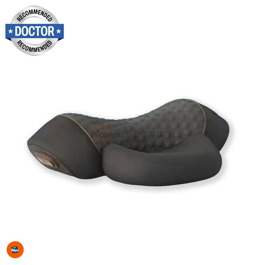 Ergonomic heated neck pillow